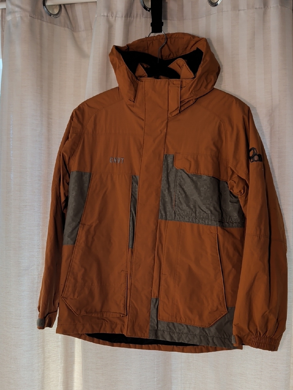 Columbia Men's Rust and Olive Two-Tone Ski Jacket